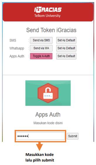 2FA iGracias Telkom University