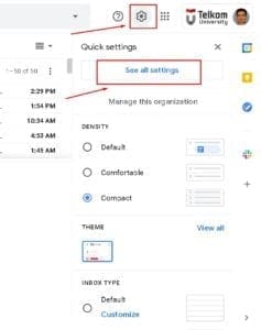 Email GAFE telkomuniversity See All Setting