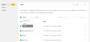 delete bulk invection items