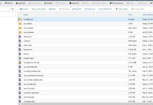 file wordpress kembali normal