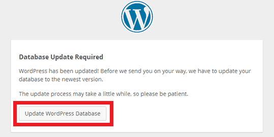 Update database wordpress Update database wordpress