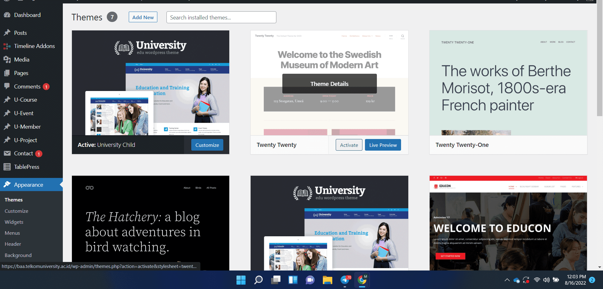 cara mmengganti theme wordpress