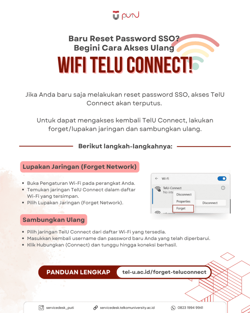 Akses Ulang WiFi Setelah Reset Password SSO